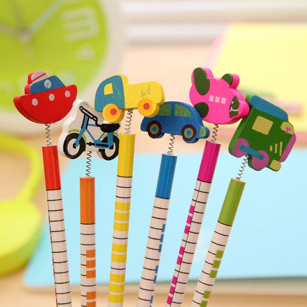 6 pcs / pack , new selling handmade wooden pencil cartoon vehicles pencils creative trend stationery children student pencil
6 pcs / pack , new selling handmade wooden pencil cartoon vehicles pencils creative trend stationery children student pencil