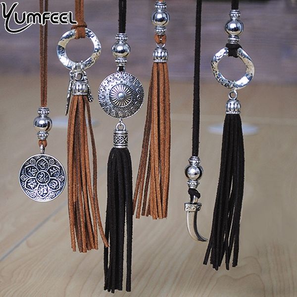 yumfeel vintage women pendants & necklace velvet leather long tassel necklace jewelry gifts boho, Silver
yumfeel vintage women pendants & necklace velvet leather long tassel necklace jewelry gifts boho, Silver