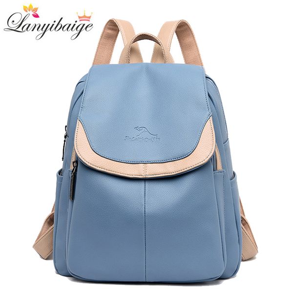 2019 casual ladies soft leather backpack multifunction women bagpack large capacity school bags for teenage girls mochilas mujer
2019 casual ladies soft leather backpack multifunction women bagpack large capacity school bags for teenage girls mochilas mujer