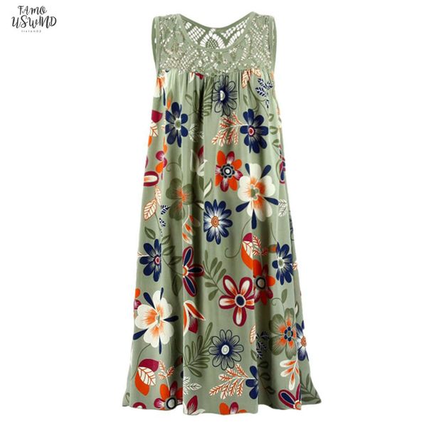 2020 new stylish females kleid women summer round neck sleeveless boho laced printed dress abito da donna alla moda, Black;gray
2020 new stylish females kleid women summer round neck sleeveless boho laced printed dress abito da donna alla moda, Black;gray