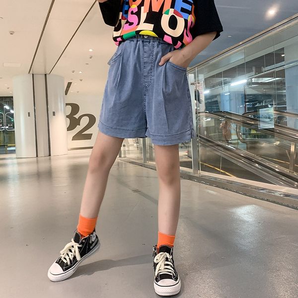 gn7v6 girls' shorts summer clothes 2020 western style shorts and jeans children's tencel jeans thin style medium and large childre, Blue
gn7v6 girls' shorts summer clothes 2020 western style shorts and jeans children's tencel jeans thin style medium and large childre, Blue
