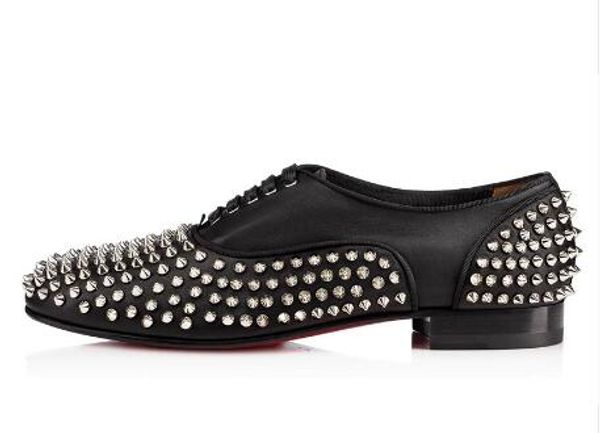 men silver spike shoes lace-up loafers prom wedding rivet flats handmade casual shoes for men plus size eu39-46, Black
men silver spike shoes lace-up loafers prom wedding rivet flats handmade casual shoes for men plus size eu39-46, Black