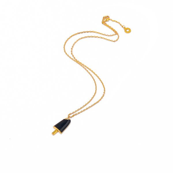 wholesale- fashion brand design ice-cream women necklace accessories wholesale 18k gold plated chain, Silver
wholesale- fashion brand design ice-cream women necklace accessories wholesale 18k gold plated chain, Silver