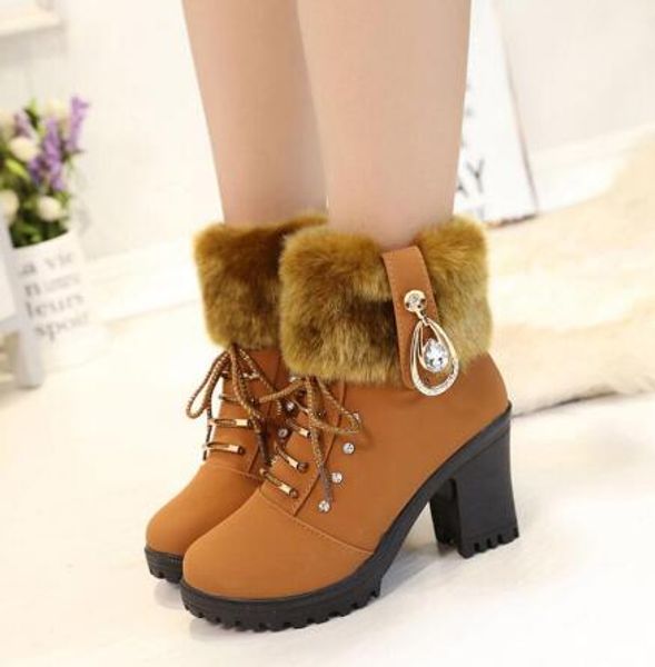 winter boots woman snow boots ankle boots fashion comfortable warm high heel 2020 new thick warm, Black
winter boots woman snow boots ankle boots fashion comfortable warm high heel 2020 new thick warm, Black
