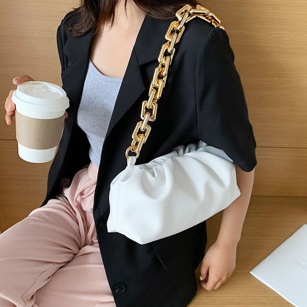 2020 new shoulder bag fashion hand fold soft leather thick chain large capacity foreign air oblique cross
2020 new shoulder bag fashion hand fold soft leather thick chain large capacity foreign air oblique cross