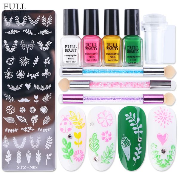 8pc nail art stamping template geometry leaf flower pattern manicure stencil with nail stamping polish stamper scraper kit ch797
8pc nail art stamping template geometry leaf flower pattern manicure stencil with nail stamping polish stamper scraper kit ch797