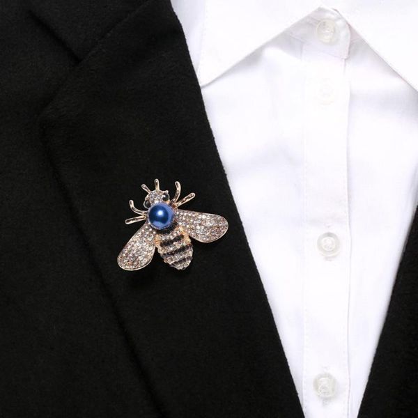bee rhinestone crystal pin brooches superior quality animal women men skillful manufacture clothes lapel scarf badges, Gray
bee rhinestone crystal pin brooches superior quality animal women men skillful manufacture clothes lapel scarf badges, Gray