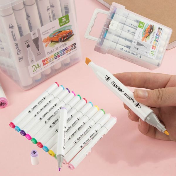 12 18 24 36 marker pen set brush dual headed watercolor brush pen skteth markers for drawing painting set
12 18 24 36 marker pen set brush dual headed watercolor brush pen skteth markers for drawing painting set