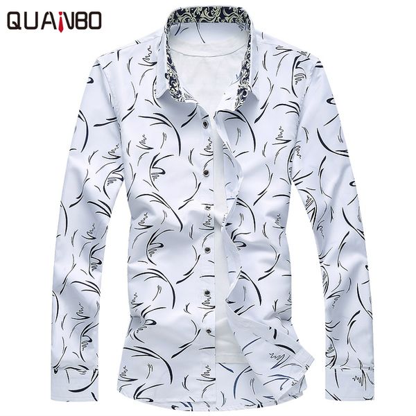2018 new arrivals autumn fashion brand floral shirt men clothes slim fit men long sleeve shirt mens plus size casual chemise 6xl, White;black
2018 new arrivals autumn fashion brand floral shirt men clothes slim fit men long sleeve shirt mens plus size casual chemise 6xl, White;black