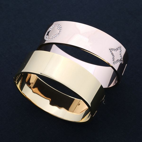 2020 luxury designer jewelry silver rose gold bracelet fashion women bracelets iced out bracelet wide edge flower letter bracelet party, Black
2020 luxury designer jewelry silver rose gold bracelet fashion women bracelets iced out bracelet wide edge flower letter bracelet party, Black