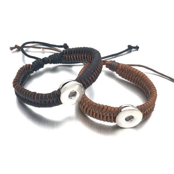 adjustable bracelet 066 hand woven pu leather retro fashion bracelet 18mm snap button jewelry charm bangle for women gift, Golden;silver
adjustable bracelet 066 hand woven pu leather retro fashion bracelet 18mm snap button jewelry charm bangle for women gift, Golden;silver