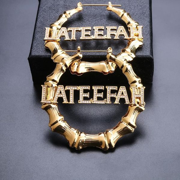 2020 hiphop bamboo hoop earrings customizable customize name earrings bamboo style custom hoop with statement, Golden;silver
2020 hiphop bamboo hoop earrings customizable customize name earrings bamboo style custom hoop with statement, Golden;silver