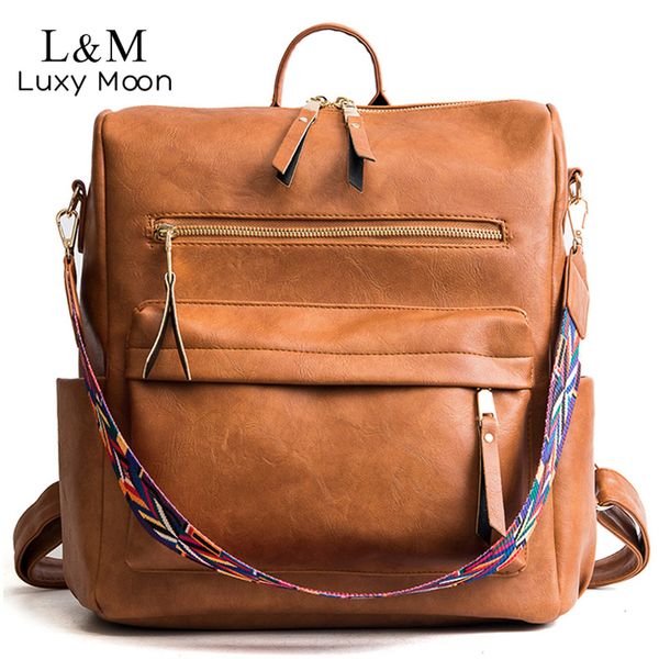 retro large backpack women pu leather rucksack women's knapsack travel backpacks shoulder school bags mochila back pack xa96h
retro large backpack women pu leather rucksack women's knapsack travel backpacks shoulder school bags mochila back pack xa96h