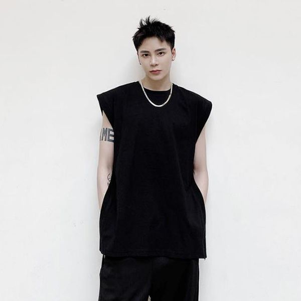 мужчины streetwear повседневный side split black white tops танки мужчины япония стиль мода сыпучие рукавов тис рубашки, White;black
мужчины streetwear повседневный side split black white tops танки мужчины япония стиль мода сыпучие рукавов тис рубашки, White;black