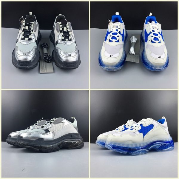 2019 New Paris Triple S Distressed Designer Shoes Black White Silver Black Luxury Transparent Crystal Factory Version Original Sneaker
2019 New Paris Triple S Distressed Designer Shoes Black White Silver Black Luxury Transparent Crystal Factory Version Original Sneaker