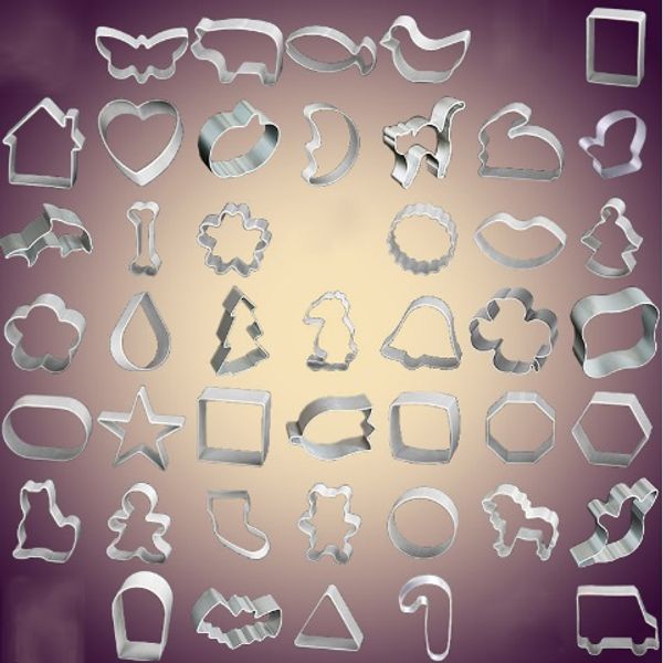 61 style Cookie Cutters Moulds Aluminum Alloy Cute Animal Candy Shape Biscuit Mold DIY Fondant Pastry Decorating Baking Kitchen Tools
61 style Cookie Cutters Moulds Aluminum Alloy Cute Animal Candy Shape Biscuit Mold DIY Fondant Pastry Decorating Baking Kitchen Tools