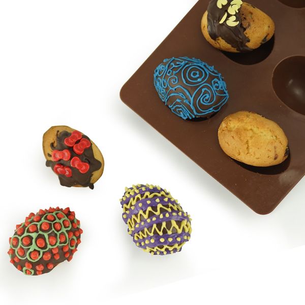 8-cavity half egg jelly, non pcs easter mold stick soap, pastry, muffin, shape egg desserts mould for silicone candy, chocolate 6 bakin jkow
8-cavity half egg jelly, non pcs easter mold stick soap, pastry, muffin, shape egg desserts mould for silicone candy, chocolate 6 bakin jkow