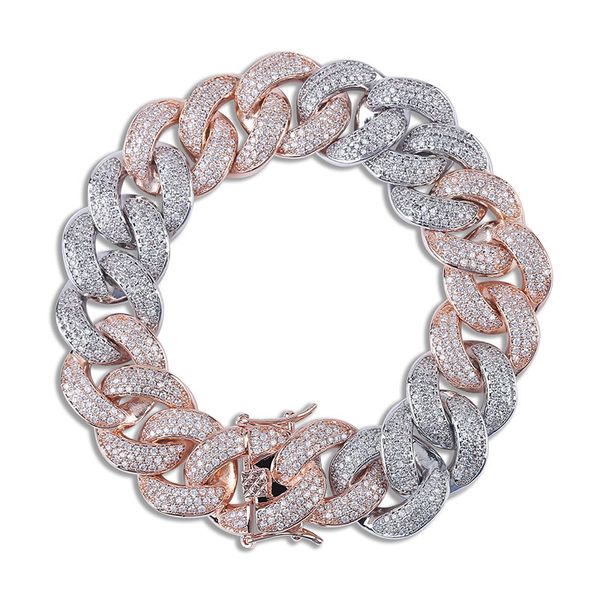three color hip-hop men bracelet full ziron cuban chain ice out hip hop bracelets bangle zircon chains pop club accessories gifts, Black
three color hip-hop men bracelet full ziron cuban chain ice out hip hop bracelets bangle zircon chains pop club accessories gifts, Black