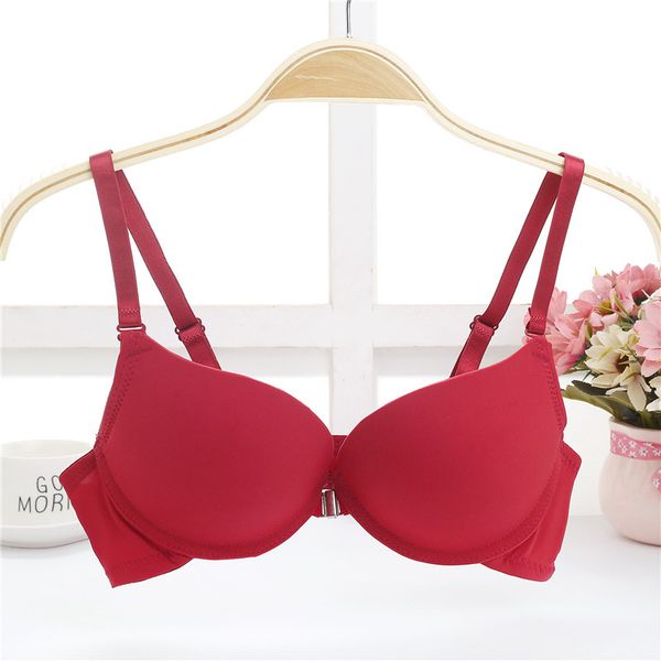 women lingerie push-up 3/4 glossy no trace front buckle beauty back bra thin collection breast women underwear solid, Red;black
women lingerie push-up 3/4 glossy no trace front buckle beauty back bra thin collection breast women underwear solid, Red;black