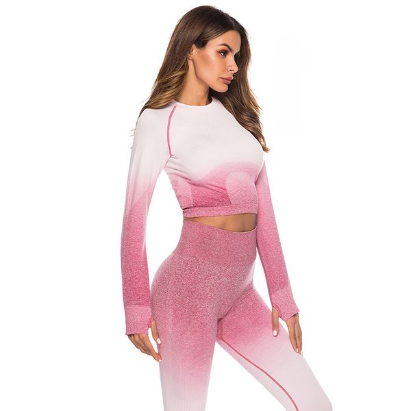 skinny clothes hanging dyed quick-drying running belly button seamless long sleeve fitness yoga clothes breathable t-shirt, White;red
skinny clothes hanging dyed quick-drying running belly button seamless long sleeve fitness yoga clothes breathable t-shirt, White;red