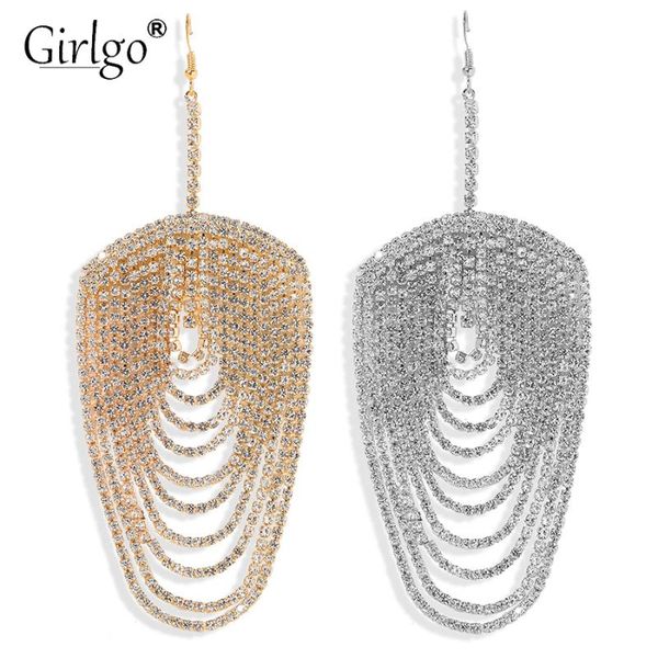 girlgo new design big multilayer crystal tassel drop earring women rhinestone gold silver fashion party earring jewelry
girlgo new design big multilayer crystal tassel drop earring women rhinestone gold silver fashion party earring jewelry