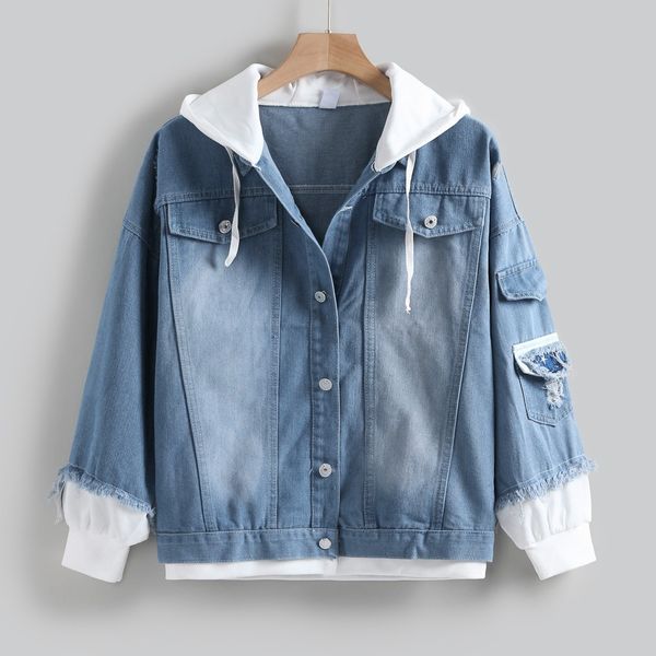 men's autumn winter jean jackets parka casual hooded denim long sleeve jacket fake two-piece coat hoodies jacket plus size, Black;brown
men's autumn winter jean jackets parka casual hooded denim long sleeve jacket fake two-piece coat hoodies jacket plus size, Black;brown