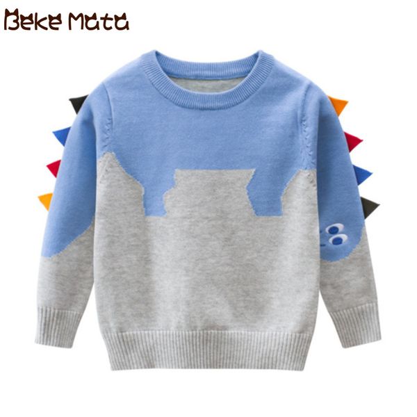 cartoon boys sweaters long sleeve knitted baby boy clothes cotton 2020 spring dinosaur kids pullover children's sweaters 2-9y, Blue
cartoon boys sweaters long sleeve knitted baby boy clothes cotton 2020 spring dinosaur kids pullover children's sweaters 2-9y, Blue