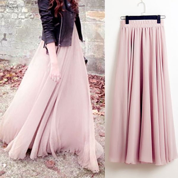 bohemia summer long casual skirts women stretch high waist solid chiffon a-line pleated maxi skirt faldas saias streetwear, Black
bohemia summer long casual skirts women stretch high waist solid chiffon a-line pleated maxi skirt faldas saias streetwear, Black