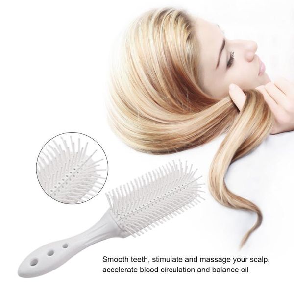 anti-static 9 rows hair brush hairdressing scalp massager dentangling hairbrush hair comb heat resistant styling tools, Silver
anti-static 9 rows hair brush hairdressing scalp massager dentangling hairbrush hair comb heat resistant styling tools, Silver
