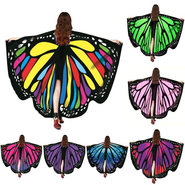 women scarf pashmina butterfly wing cape peacock shawl wrap gifts cute novelty print112, White
women scarf pashmina butterfly wing cape peacock shawl wrap gifts cute novelty print112, White