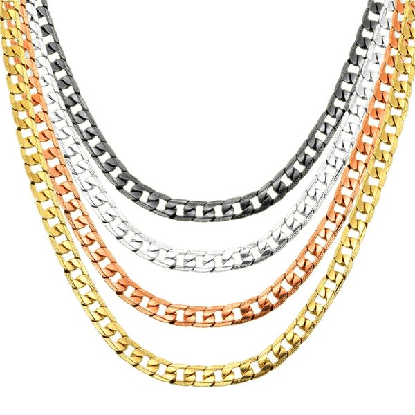 cuban link chain hip-hop necklace 60cm gold-plated beaded pattern fashion domineering necklace men's iced out jewelry necklace, Silver
cuban link chain hip-hop necklace 60cm gold-plated beaded pattern fashion domineering necklace men's iced out jewelry necklace, Silver