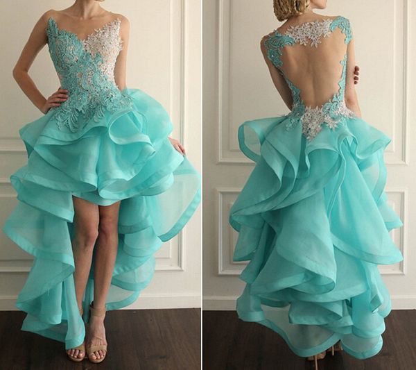 asymmetrical lace prom evening dress jewel neck applique organza ruffles a line party special occasion formal party dresses, Black
asymmetrical lace prom evening dress jewel neck applique organza ruffles a line party special occasion formal party dresses, Black