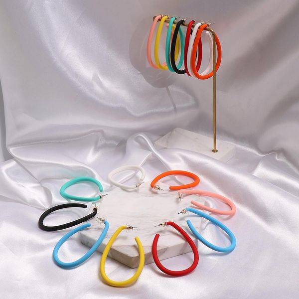 8 color new arrive water drop shape hoop earrings acrylic painting big round hyperbole fashion earrings for women, Golden;silver
8 color new arrive water drop shape hoop earrings acrylic painting big round hyperbole fashion earrings for women, Golden;silver