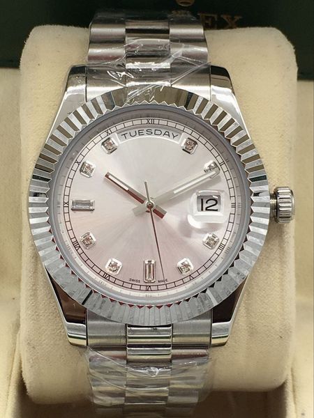 daydate 41mm automatic mechanical mens watch fashion 2813 movement men wristwatch diamond sports designer man watches, Slivery;brown
daydate 41mm automatic mechanical mens watch fashion 2813 movement men wristwatch diamond sports designer man watches, Slivery;brown