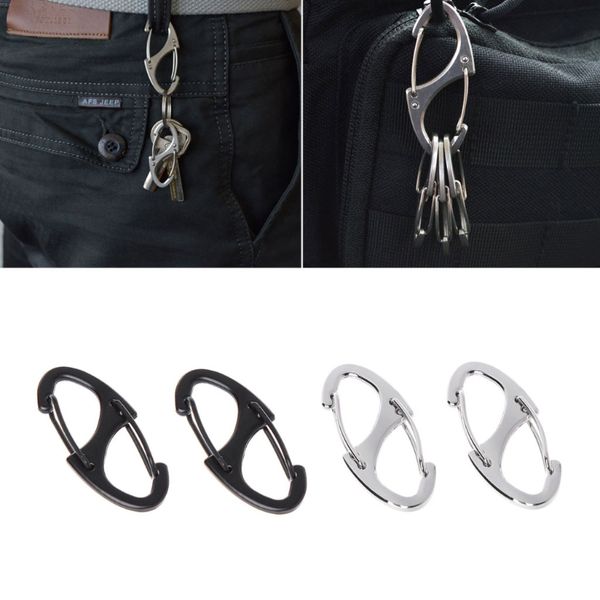2pcs/set 8 shape carabiner mini edc keychain portable outdoor hook hang buckle clasp high quality
2pcs/set 8 shape carabiner mini edc keychain portable outdoor hook hang buckle clasp high quality