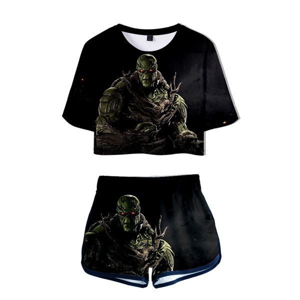 monster 2019 film swamp large 3d trend leisure time female navel exposed short t shorts suit, Black;blue
monster 2019 film swamp large 3d trend leisure time female navel exposed short t shorts suit, Black;blue