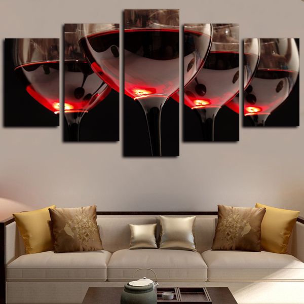 5 pieces canvas wall art delicate red wine glasses pictures modern hd print on canvas oil painting giclee artwork
5 pieces canvas wall art delicate red wine glasses pictures modern hd print on canvas oil painting giclee artwork