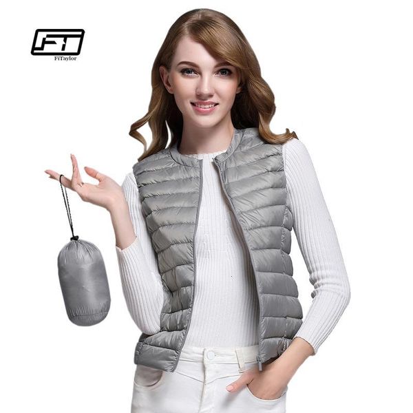 fitaylor new women 90% white duck down vest women ultra light duck down vest jacket autumn winter round collar sleeveless coatmx190924, Black
fitaylor new women 90% white duck down vest women ultra light duck down vest jacket autumn winter round collar sleeveless coatmx190924, Black