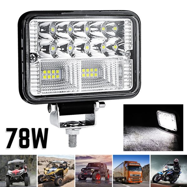78w 26led work fog light offroad spot work light barre working lights beams car accessories suitable suv atv excavator etc
78w 26led work fog light offroad spot work light barre working lights beams car accessories suitable suv atv excavator etc