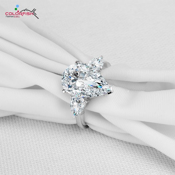 colorfish luxury rings for women 5.5 carat sona 925 sterling silver brilliant pear cut big three stone engagement wedding ring c19041201, Slivery;golden
colorfish luxury rings for women 5.5 carat sona 925 sterling silver brilliant pear cut big three stone engagement wedding ring c19041201, Slivery;golden