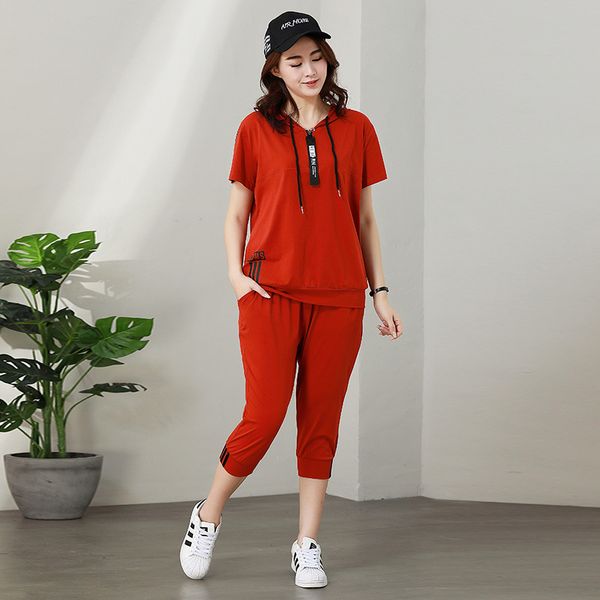 two piece dress women summer fashion korea style hooded short sleeve t-shirt elastic waist oversized pants female vintage jogging casual set, White
two piece dress women summer fashion korea style hooded short sleeve t-shirt elastic waist oversized pants female vintage jogging casual set, White