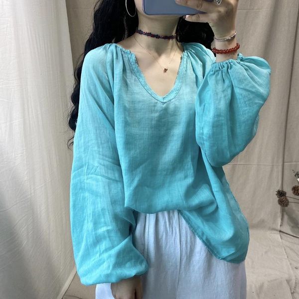 women's blouses & shirts women loose solid color v neck thin ramie ladies plus size blouse female 2021 shirt, White
women's blouses & shirts women loose solid color v neck thin ramie ladies plus size blouse female 2021 shirt, White