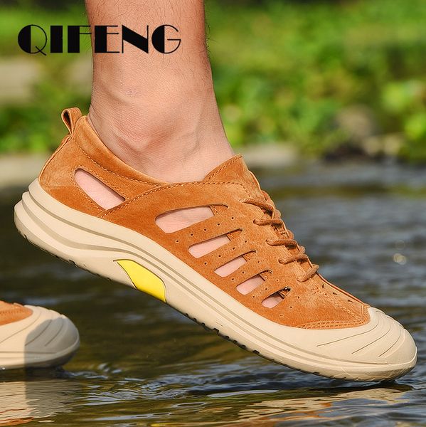 mens casual shoes new soft genuine leather fashion men's sandals male summer lace up sneakers men sandals leisure t200420, Black
mens casual shoes new soft genuine leather fashion men's sandals male summer lace up sneakers men sandals leisure t200420, Black