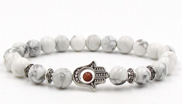 8mm thg32 hand eye reiki chakra bracelet white howlite buddha yoga stone bead essential oils diffuser bangles jewelry, Black
8mm thg32 hand eye reiki chakra bracelet white howlite buddha yoga stone bead essential oils diffuser bangles jewelry, Black