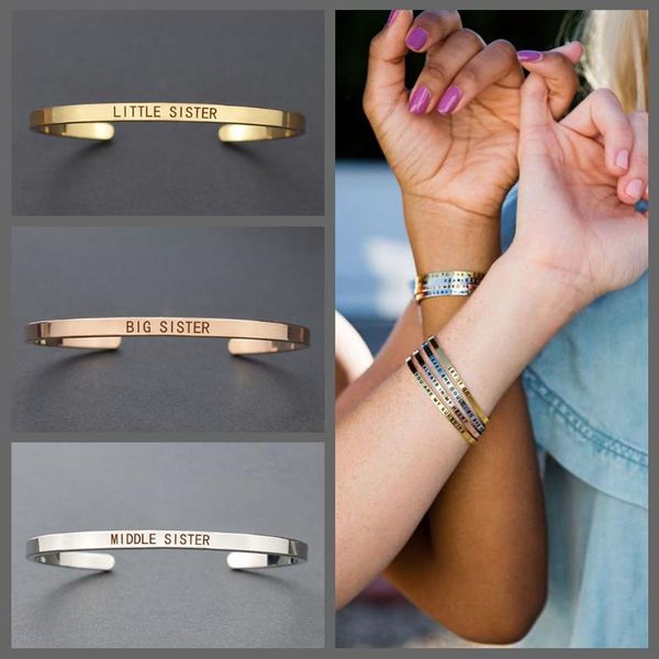 big sister little sister for women silver gold engraved bangle bracelets sisters birthday gifts friendship gifts, White
big sister little sister for women silver gold engraved bangle bracelets sisters birthday gifts friendship gifts, White