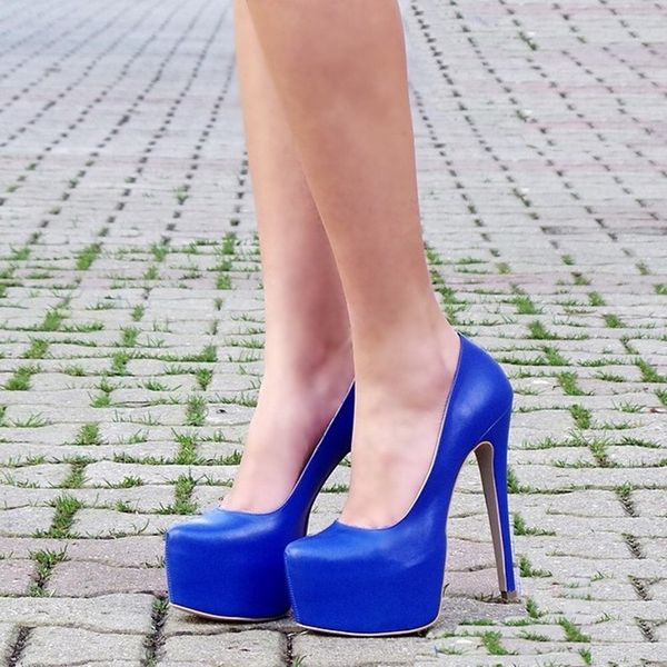 mst-029 saks leather new high heels shoes women 's pumps wedding party shoes platform 14 cm, Black 
mst-029 saks leather new high heels shoes women 's pumps wedding party shoes platform 14 cm, Black