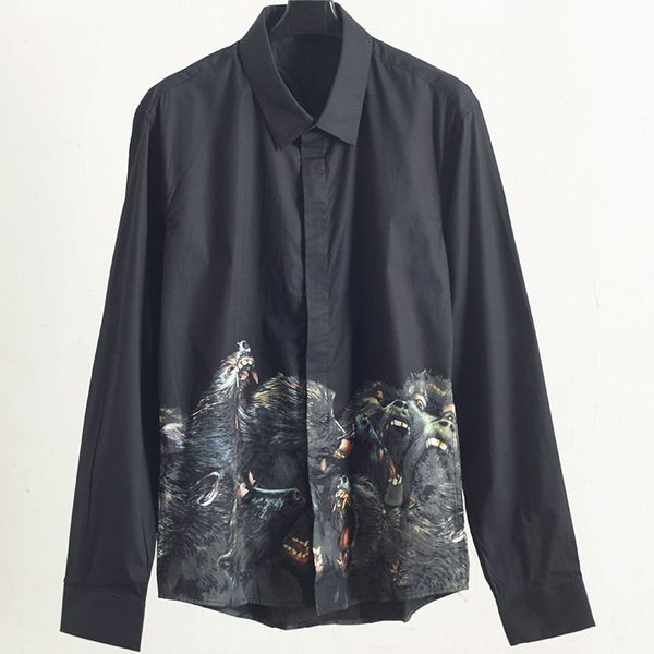 fashion mens stylist long sleeve shirts black dog head print spring autumn shirts solid color men shirts t shirt, White;black
fashion mens stylist long sleeve shirts black dog head print spring autumn shirts solid color men shirts t shirt, White;black