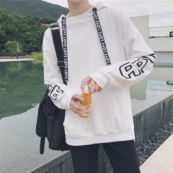 men's hoodies 2019 spring new hat collar loose hooded sweatshirt sets of solid color white black youth casual men's clothing
men's hoodies 2019 spring new hat collar loose hooded sweatshirt sets of solid color white black youth casual men's clothing