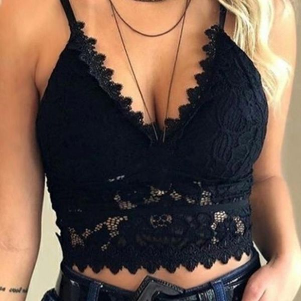 women floral lace bralette vest breathable padded racerback lace bra @88, Black;white
women floral lace bralette vest breathable padded racerback lace bra @88, Black;white