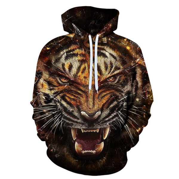 2019 animal tiger-lion hoodies are sellers for men and women's casual street hoodies fashion trends sweatshirt plus-size, Black
2019 animal tiger-lion hoodies are sellers for men and women's casual street hoodies fashion trends sweatshirt plus-size, Black